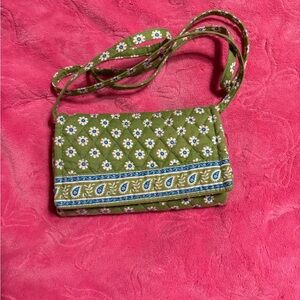 Vera Bradley Apple Green Quilted Crossbody Bag